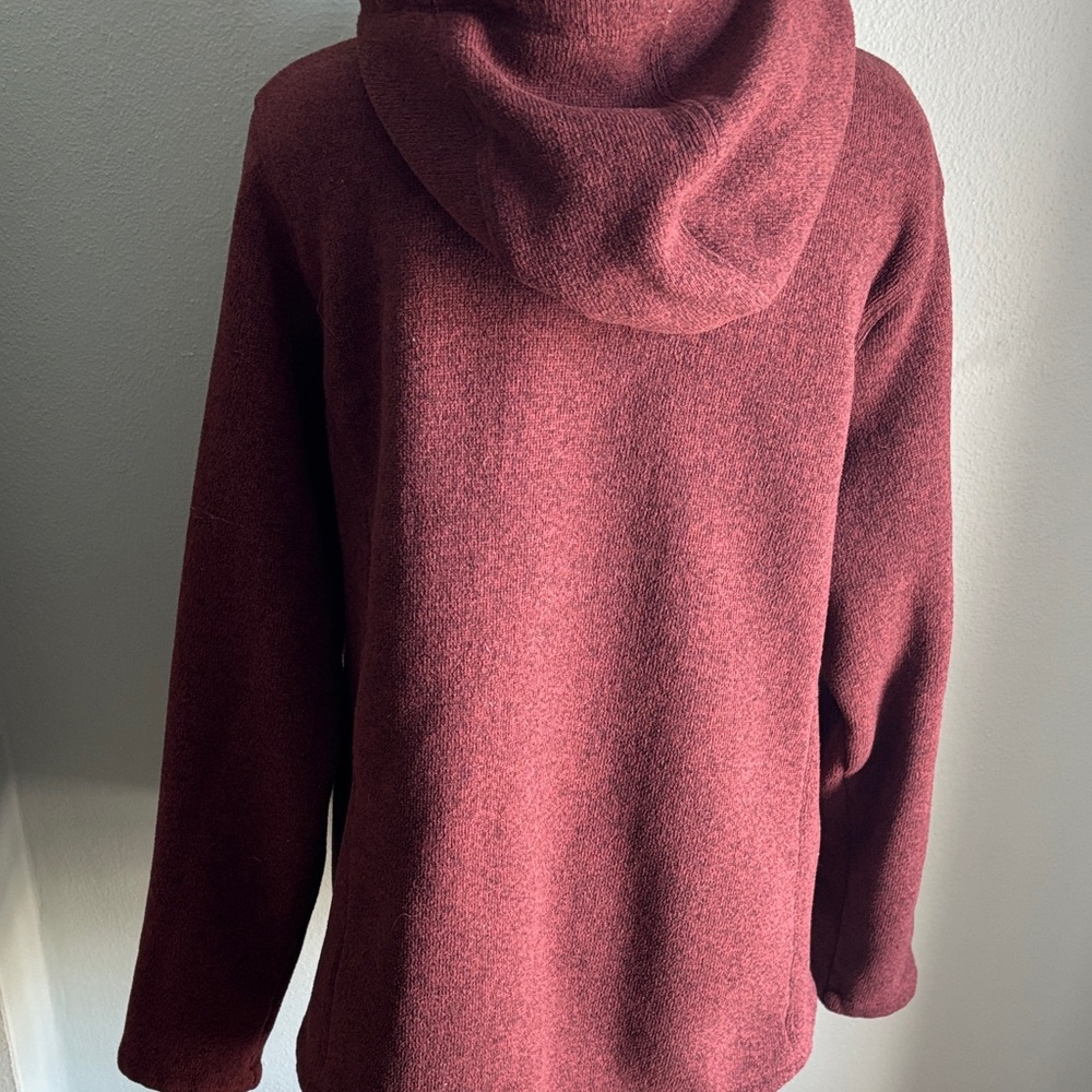 The North Face Maroon Pullover With Toggle Accents - image 4